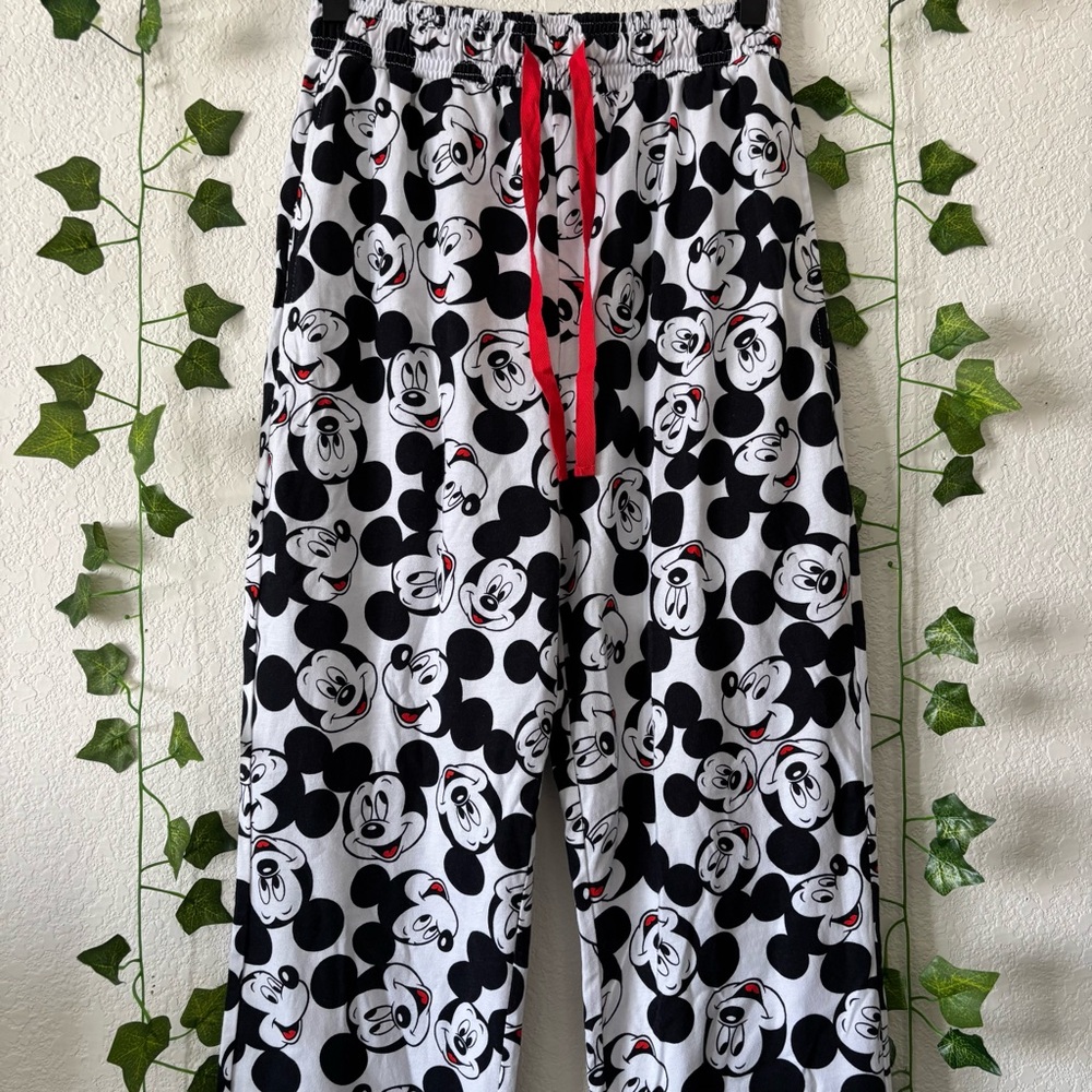 NWOT Disney Mickey Mouse Allover Print Pajama Pants Size XS